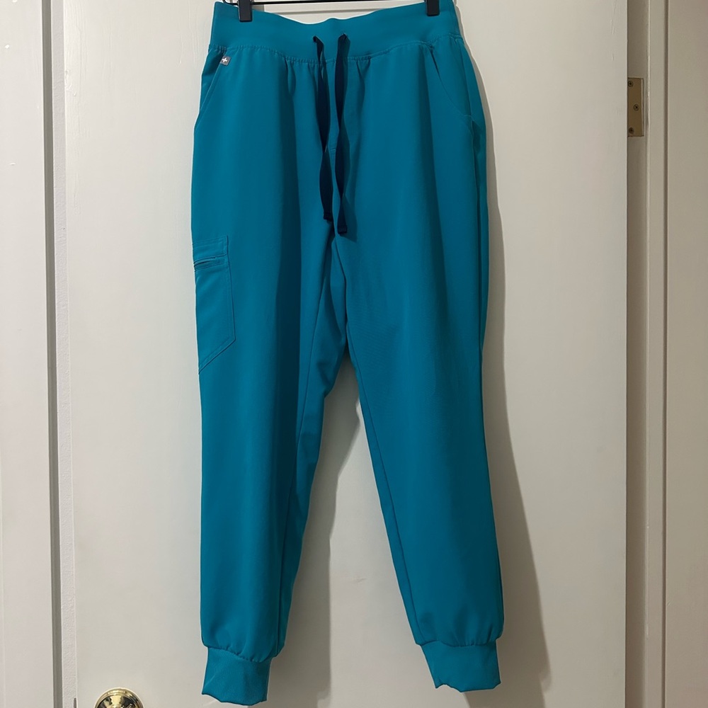 Zamora Jogger Scrub Pants in Teal